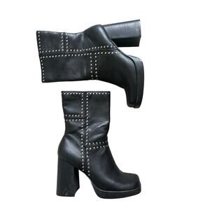 Bongo Vintage Platform Boots 10 m 2000s Y2K studded chunky Britney xtina spice